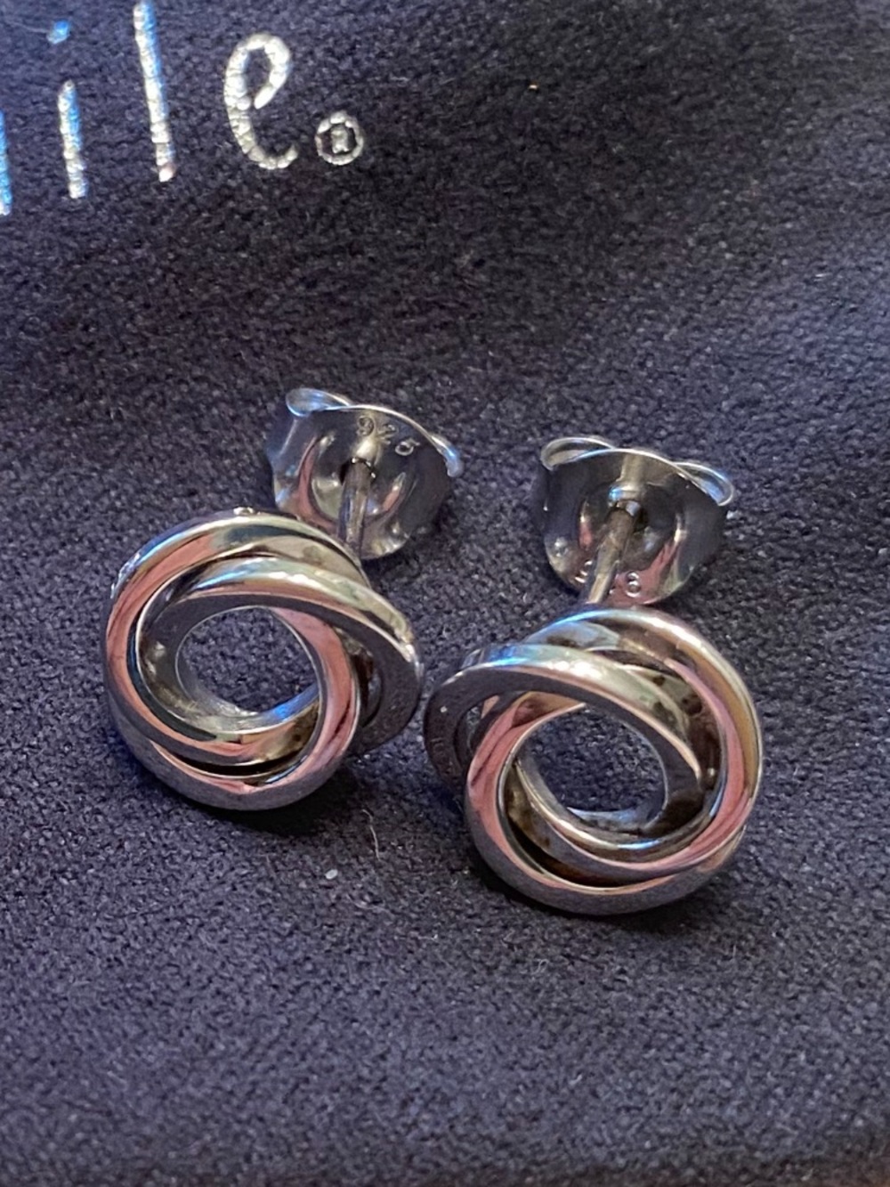 Blue Nile Love Knot  Earrings